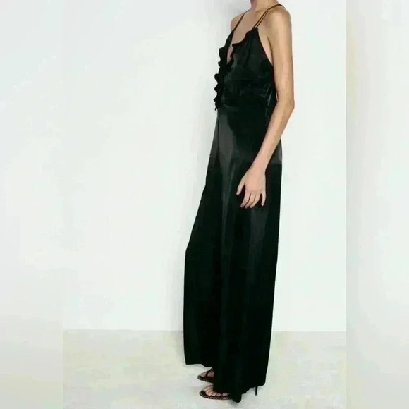 🔥🔥zara wide fit ruffled jumpsuit - Picture 4 of 5